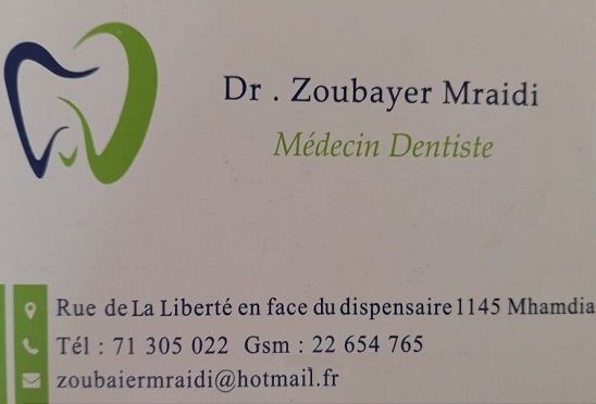 Cabinet dentaire à Mhamdia / Dentiste Zoubaier Mraidi