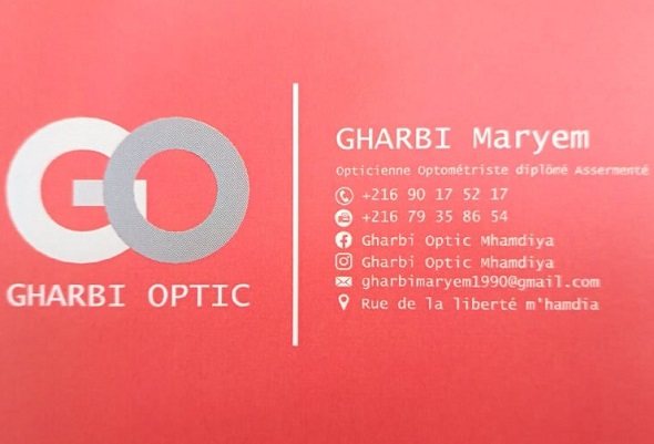 Gharbi Mariem opticienne à Mhamdia / lunettes chez Gharbi Optic