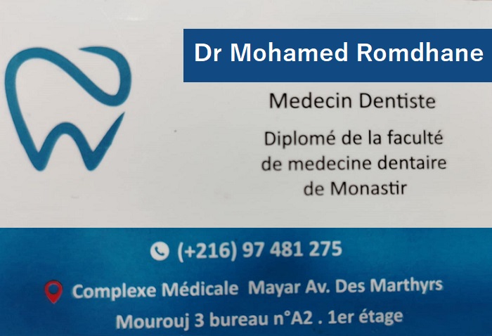 dentiste à El Mourouj 3, Dr Mohamed Romdhane